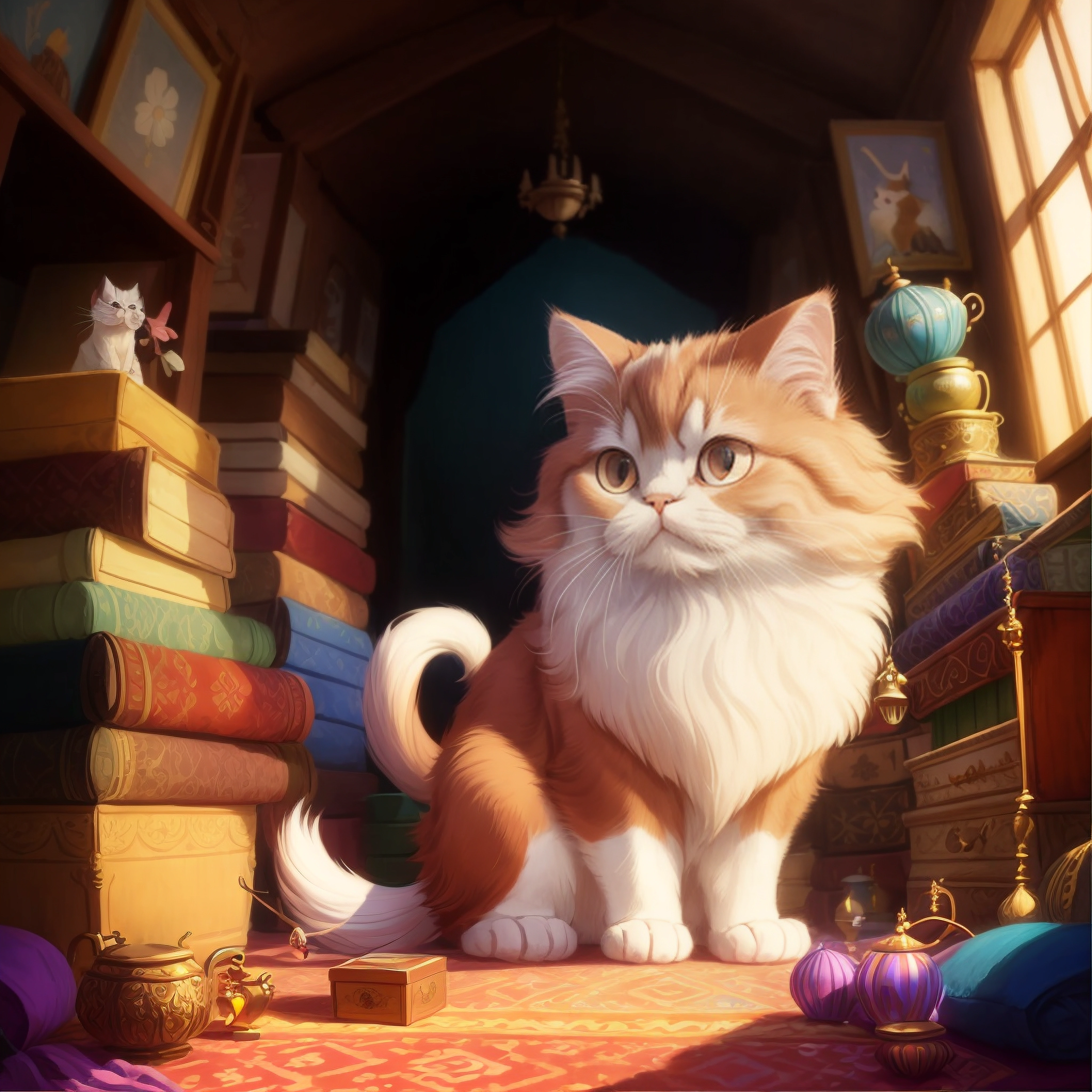 The cat and the mat